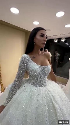G21-005 Fildişi Prenses Model gelinlik Ana Temiz Kadraj