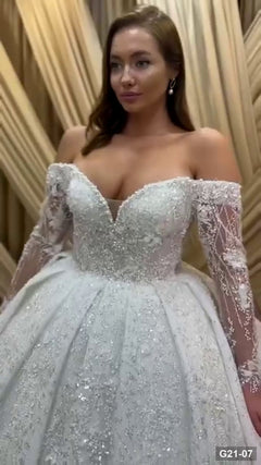 G21-007 Fildişi Prenses Model gelinlik Ana Temiz Kadraj