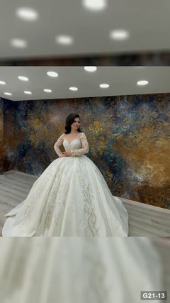 G21-013 Fildişi Prenses Model gelinlik Ana Temiz Kadraj