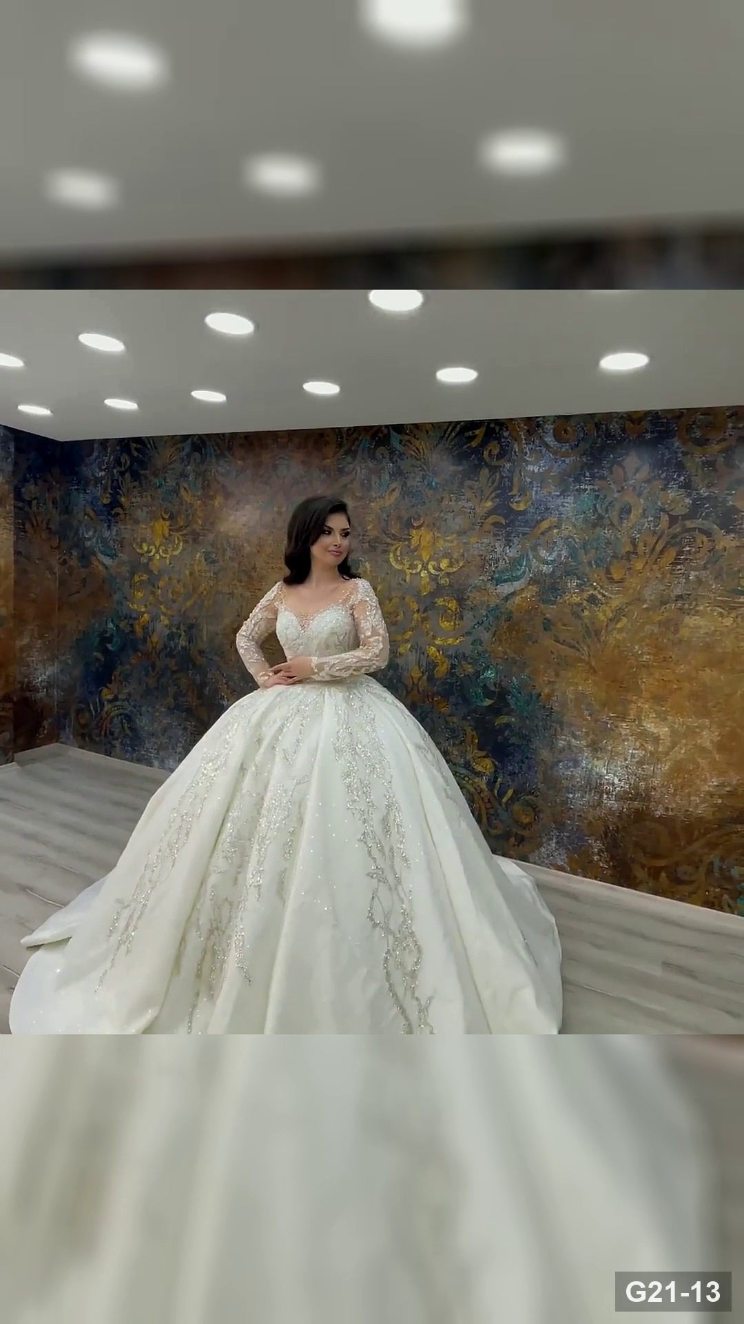 G21-013 Fildişi Prenses Model gelinlik Ana Temiz Kadraj