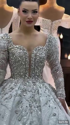 G21-016 Fildişi Prenses Model gelinlik Ana Temiz Kadraj