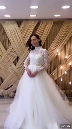 G21-025 Fildişi Prenses Model gelinlik Ana Temiz Kadraj