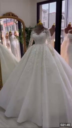 G21-045 Fildişi Prenses Model gelinlik Ana Temiz Kadraj