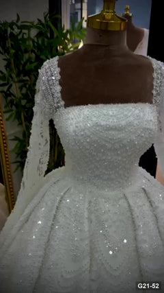 G21-052 Fildişi Prenses Model gelinlik Ana Temiz Kadraj