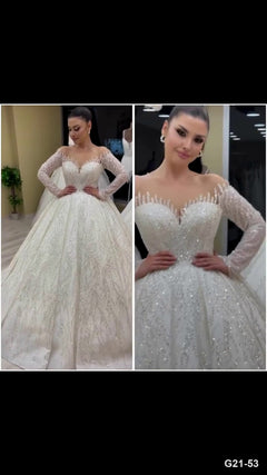 G21-053 Fildişi Prenses Model gelinlik Ana Temiz Kadraj