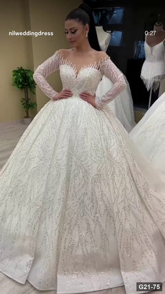 G21-075 Fildişi Prenses Model gelinlik Ana Temiz Kadraj