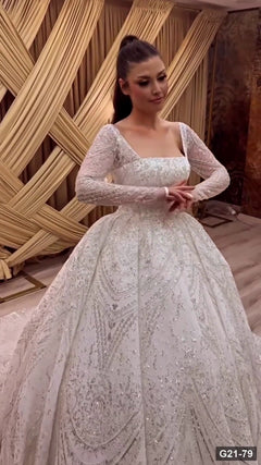 G21-079 Fildişi Prenses Model gelinlik Ana Temiz Kadraj