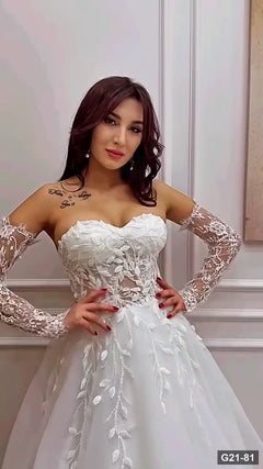 G21-081 Fildişi Prenses Model gelinlik Ana Temiz Kadraj
