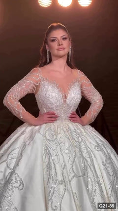 G21-089 Fildişi Prenses Model gelinlik Ana Temiz Kadraj
