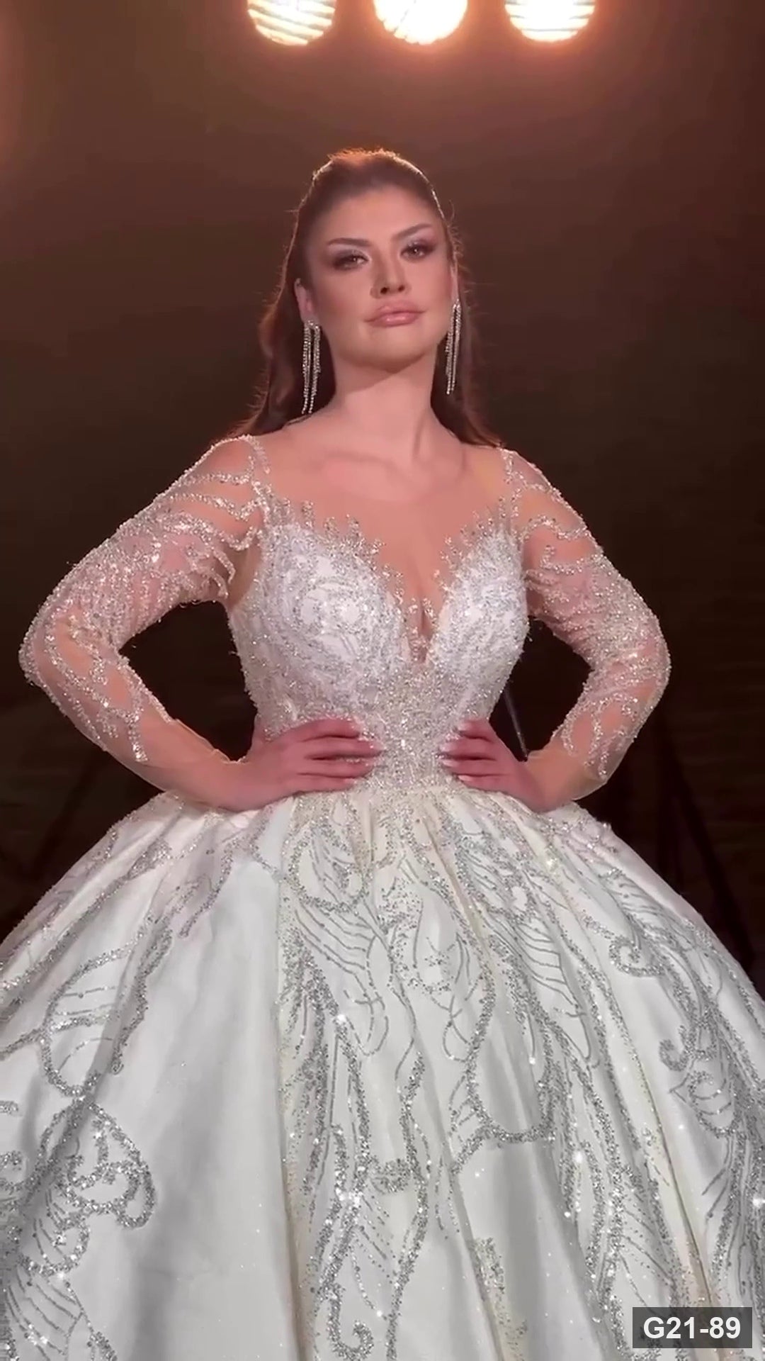 G21-089 Fildişi Prenses Model gelinlik Ana Temiz Kadraj