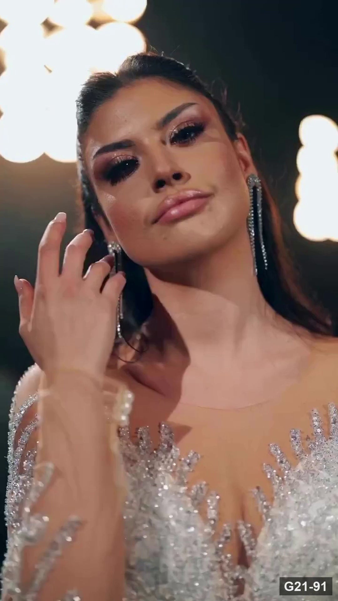 G21-091 Fildişi Prenses Model gelinlik Ana Temiz Kadraj