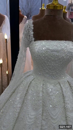 G21-107 Fildişi Prenses Model gelinlik Ana Temiz Kadraj