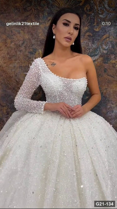 G21-134 Fildişi Prenses Model gelinlik Ana Temiz Kadraj