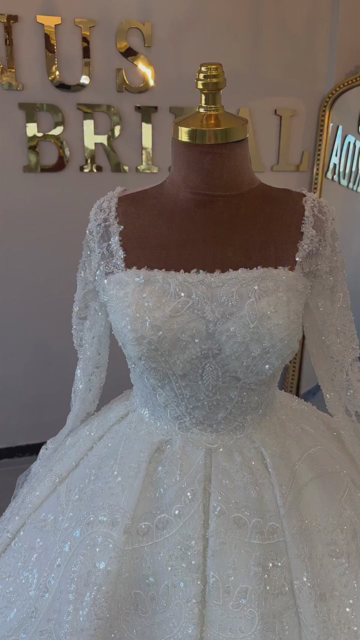 G21-029A - Fildişi Zarif Prenses Model gelinlik