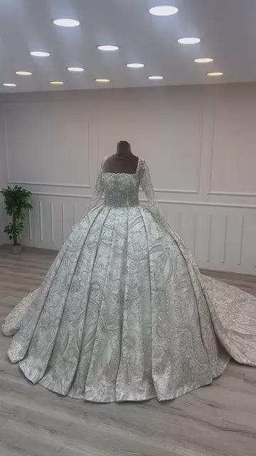 G21-054A - Fildişi Zarif Prenses Model gelinlik